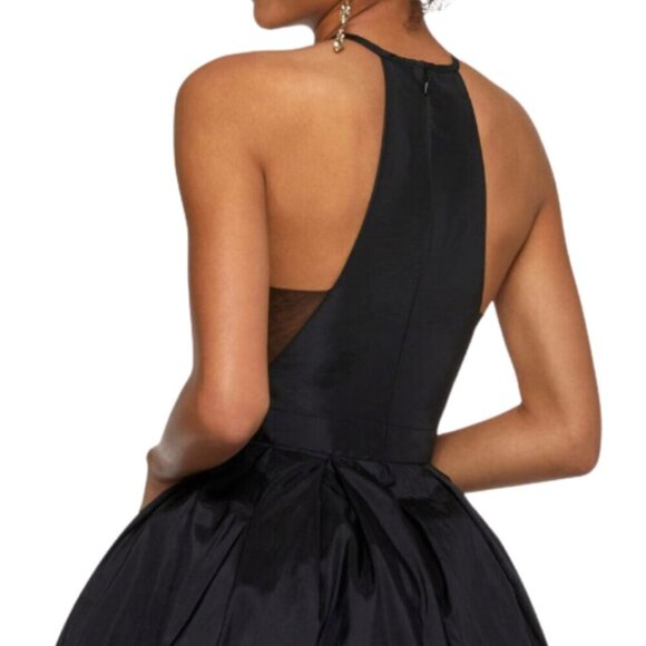 SALE NWT Sherri Hill 53025 Chiffon Homecoming Dress Black Size 12 - Picture 5 of 8